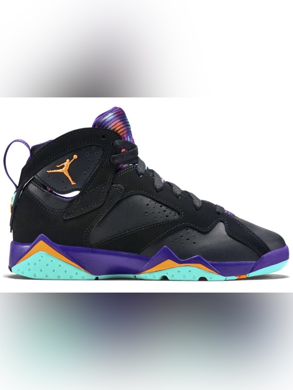 Jordan Kids Black Multicolor Retro Basketball Sneakers